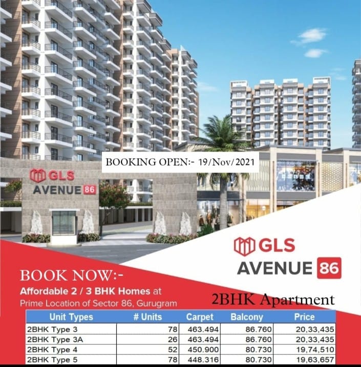 Affordable property in GLSAvenue Sector-86